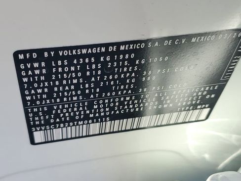 New 2026 Volkswagen Taos SE FWD image 29