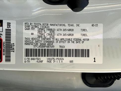 Used 2023 Toyota Tundra SR5 AWD/4WD image 36