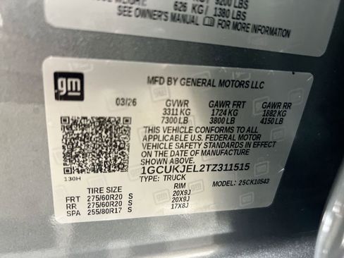 New 2026 Chevrolet Silverado 1500 High Country w/ Technology Package image 29