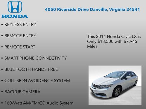 Used 2014 Honda Civic LX image 7