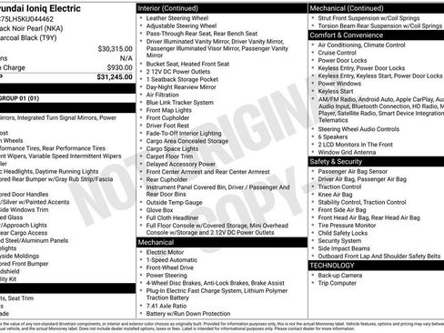 Used 2019 Hyundai Ioniq Electric image 15
