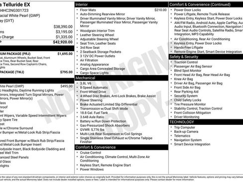 Used 2022 Kia Telluride EX w/ EX Premium Package FWD image 4