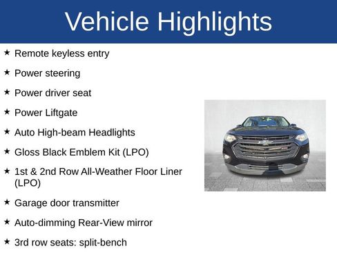 Used 2021 Chevrolet Traverse RS w/ LPO, Floor Liner Package image 4