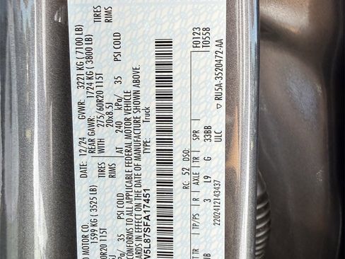 New 2025 Ford F150 Lariat w/ Equipment Group 501A Mid image 54