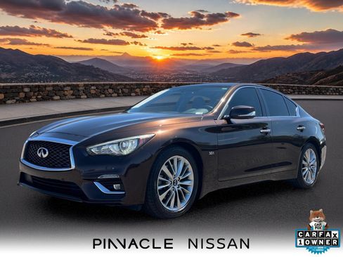 Used 2018 INFINITI Q50 Luxe w/ Sensory Package (Luxe) RWD image 1
