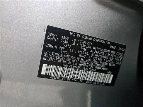 Certified 2025 Subaru Outback Premium image 24