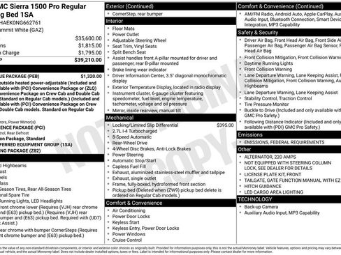 Used 2022 GMC Sierra 1500 Pro w/ Pro Value Package image 9