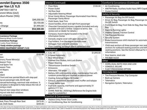 Used 2025 Chevrolet Express 3500 LS RWD image 15