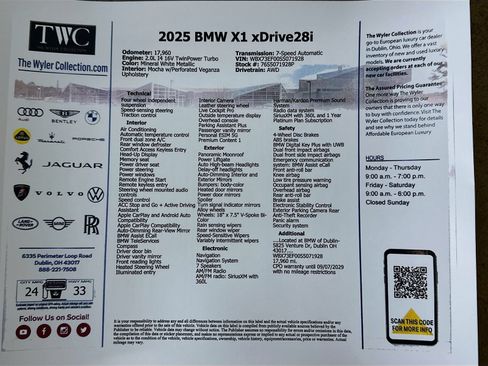 Used 2025 BMW X1 xDrive28i w/ Premium Package AWD/4WD image 46