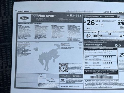 Used 2024 Ford Bronco Sport Heritage w/ Heritage Convenience Package AWD/4WD image 6