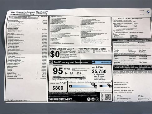 Used 2024 BMW i4 M50 w/ Premium Package AWD/4WD image 22