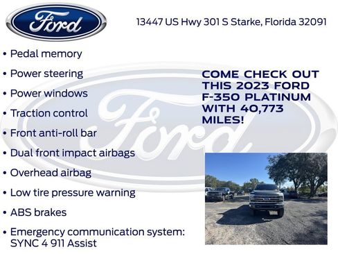 Certified 2023 Ford F350 Platinum w/ Tremor Off-Road Package image 16