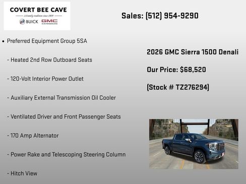 New 2026 GMC Sierra 1500 Denali w/ Denali Reserve Package AWD/4WD image 24