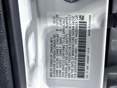 Used 2023 Honda Civic EX image 22