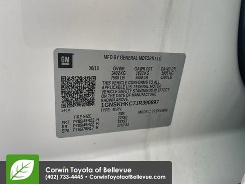 Used 2018 Chevrolet Suburban LT w/ LT Signature Package AWD/4WD image 23