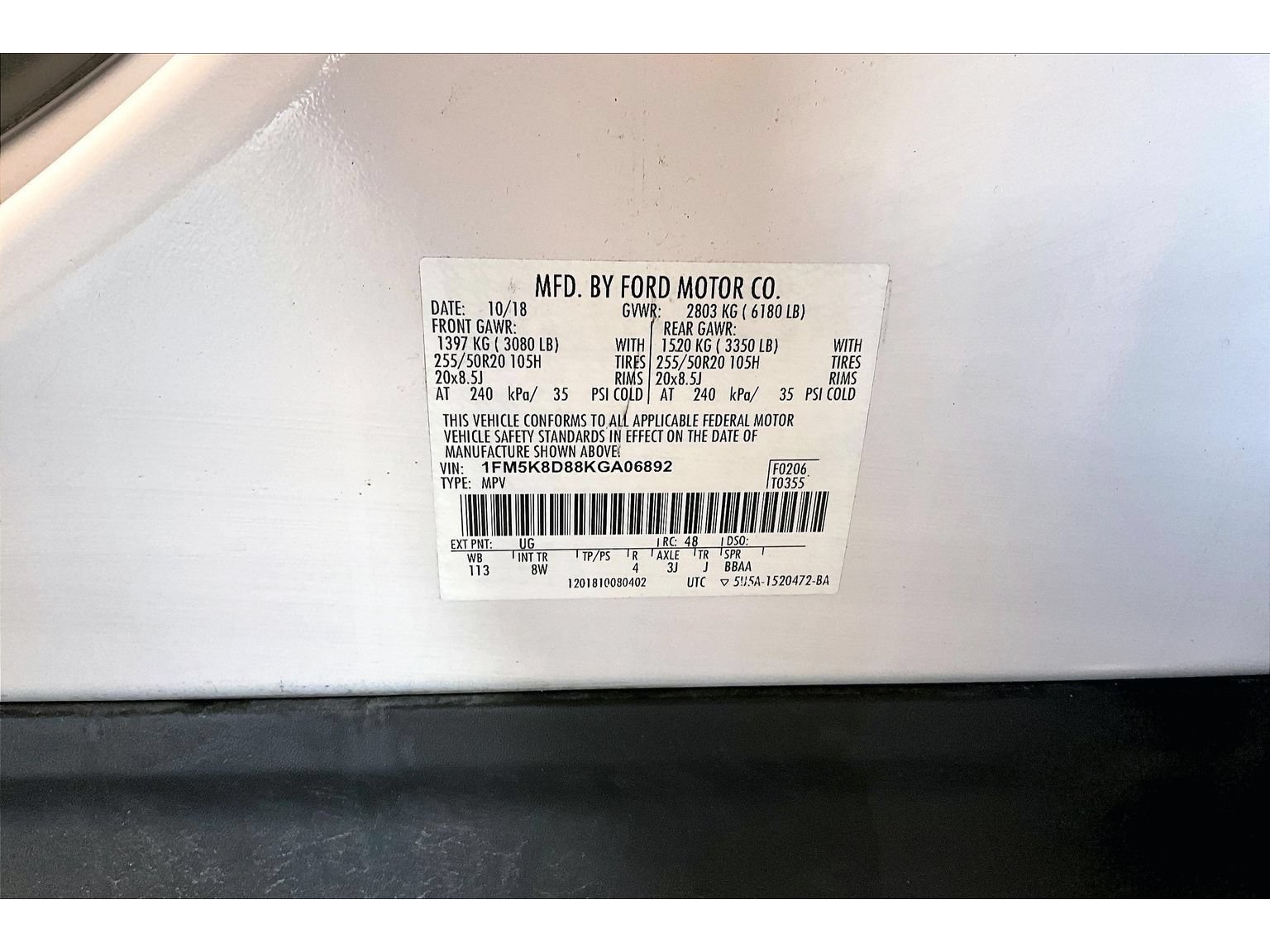 Used 2019 Ford Explorer XLT w/ Equipment Group 201A AWD/4WD image 29