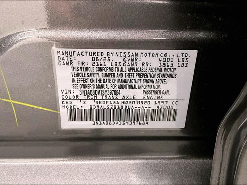 New 2025 Nissan Sentra SR w/ SR Premium Package FWD image 35