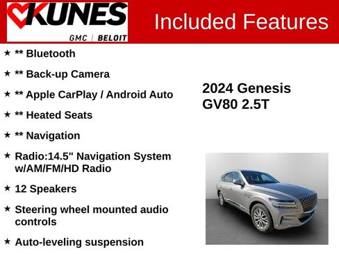 Used 2024 Genesis GV80 2.5T image 2
