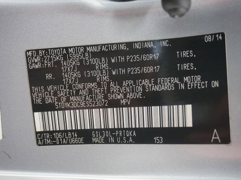 Used 2014 Toyota Sienna XLE FWD image 34