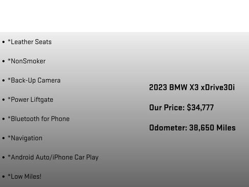 Used 2023 BMW X3 xDrive30i w/ Premium Package image 12