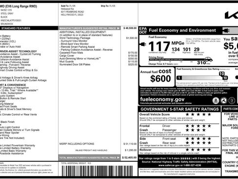 Used 2023 Kia EV6 Wind w/ Wind Technology Package image 52