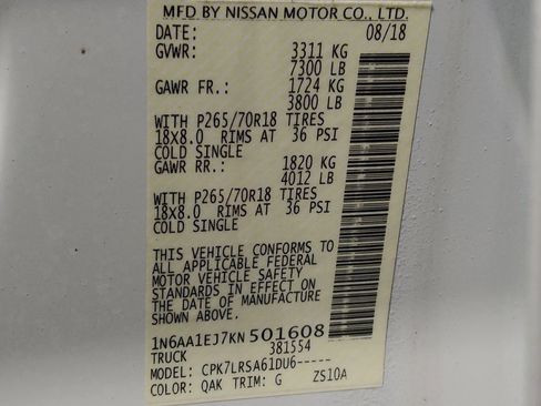 Used 2019 Nissan Titan S AWD/4WD image 33