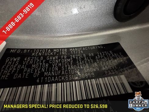 Used 2025 Toyota Camry LE FWD image 27
