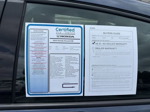 Certified 2025 Honda Accord SE image 11