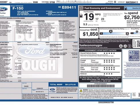Used 2022 Ford F150 XLT w/ Equipment Group 302A High AWD/4WD image 40