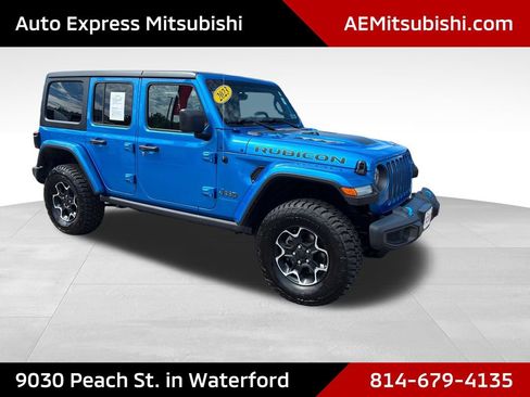 Used 2023 Jeep Wrangler Unlimited Rubicon 4xe w/ Cold Weather Group AWD/4WD image 1