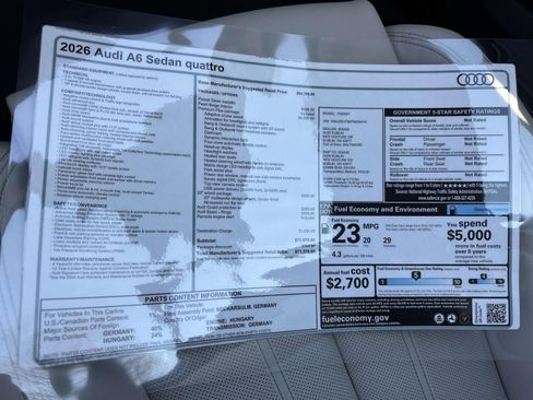 New 2026 Audi A6 Premium Plus AWD/4WD image 32