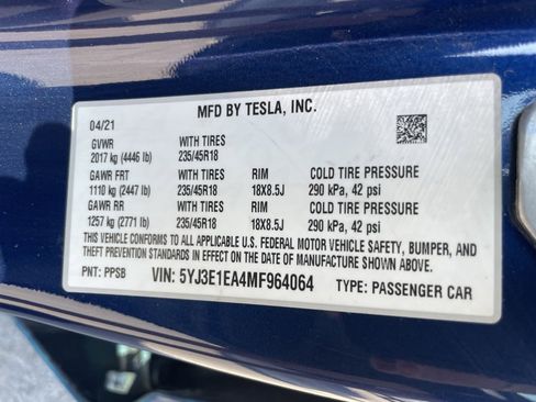Used 2021 Tesla Model 3 Standard Range Plus image 35
