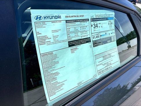 New 2026 Hyundai Elantra Sport FWD image 16