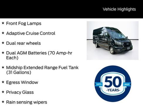 Used 2023 Ford Transit 350 XLT w/ Livery Package RWD image 26