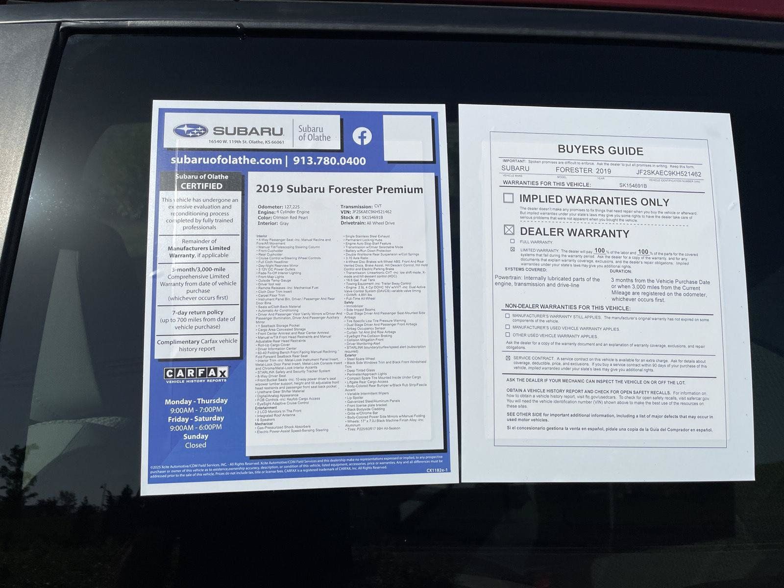 Used 2019 Subaru Forester Premium w/ Popular Package #1 AWD/4WD image 22