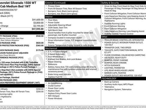 New 2025 Chevrolet Silverado 1500 W/T w/ WT Safety Package AWD/4WD image 4