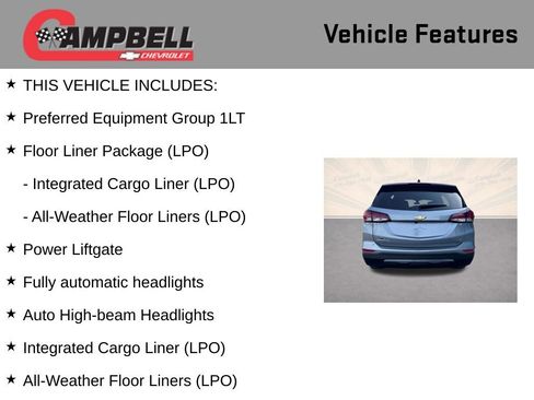Used 2024 Chevrolet Equinox LT w/ LPO, Floor Liner Package image 5