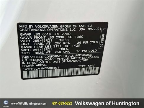 Certified 2022 Volkswagen Atlas SEL Premium image 16