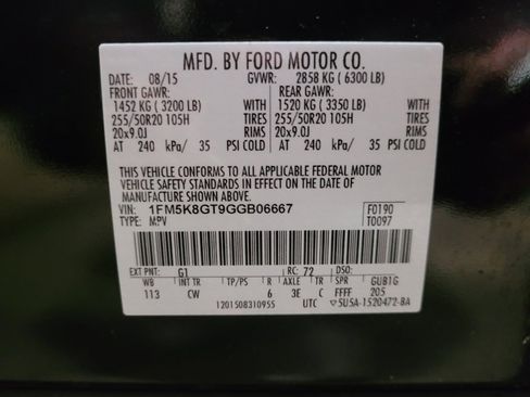 Used 2016 Ford Explorer Sport w/ Equipment Group 401A image 33