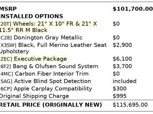 Used 2018 BMW X5 M w/ Executive Package image 4