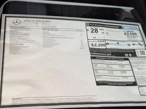 New 2026 Mercedes-Benz E 350 Sedan image 21