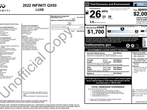 Used 2022 INFINITI QX50 Luxe FWD image 4
