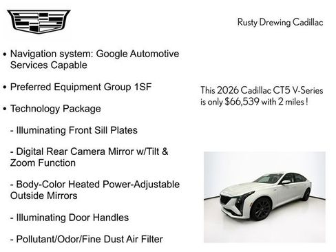 New 2026 Cadillac CT5 V w/ Technology Package image 4