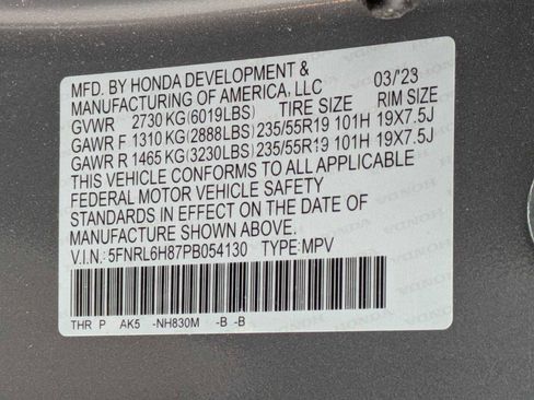 Certified 2023 Honda Odyssey Touring image 35