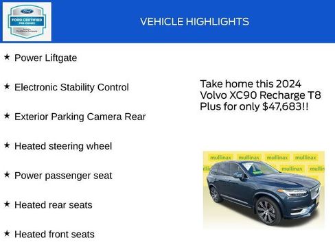 Used 2024 Volvo XC90 T8 Plus w/ Protection Package Premier AWD/4WD image 18