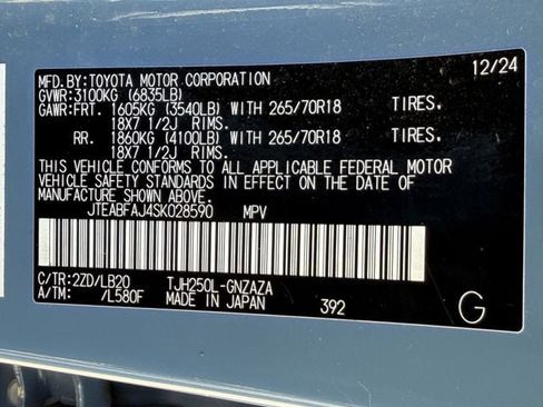 Used 2025 Toyota Land Cruiser w/ Premium Package AWD/4WD image 34