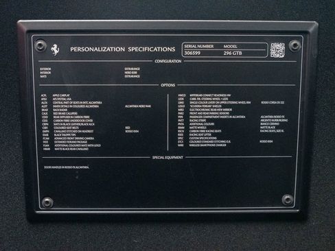 Certified 2024 Ferrari 296 GTB RWD image 32