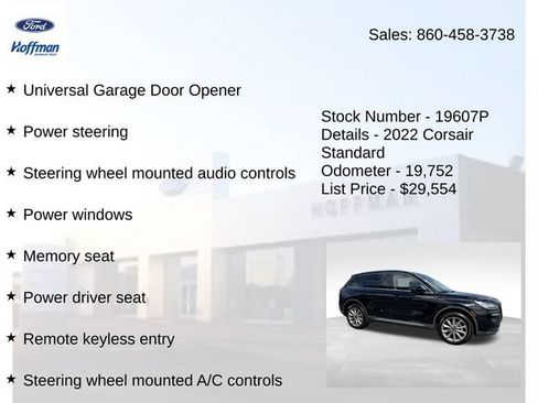 Certified 2022 Lincoln Corsair AWD w/ Premium Package image 25