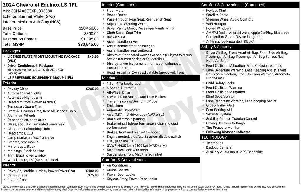 Used 2024 Chevrolet Equinox LS AWD/4WD image 6