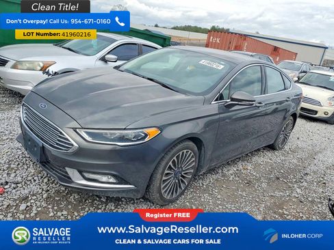 Used 2017 Ford Fusion SE w/ Fusion SE Technology Package image 1